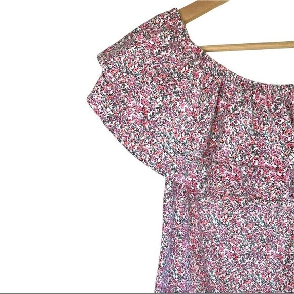 H&M Mini Floral Ruffled Top Body Con Dress - Picture 3 of 9